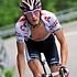Frank Schleck attacks during stage 5 of the Tour de Suisse 2008